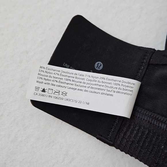 Lululemon Air Support Bra Black - Picture 9 of 11